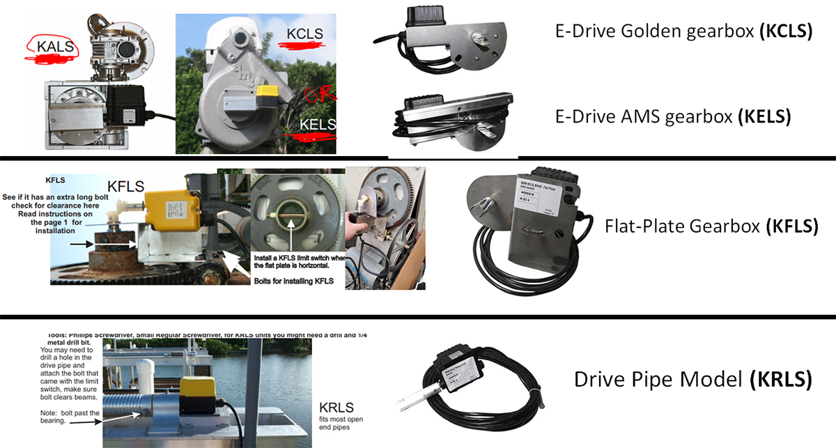 Boat Lift Limit Switches Examples